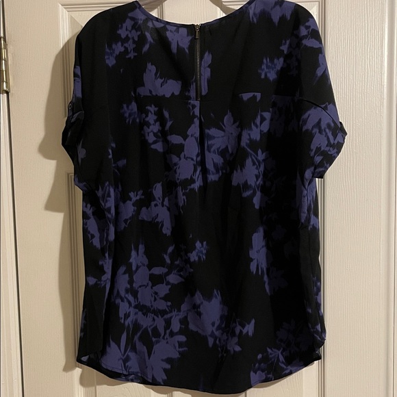 Maurices Black and Blue Floral Blouse - Picture 6 of 6